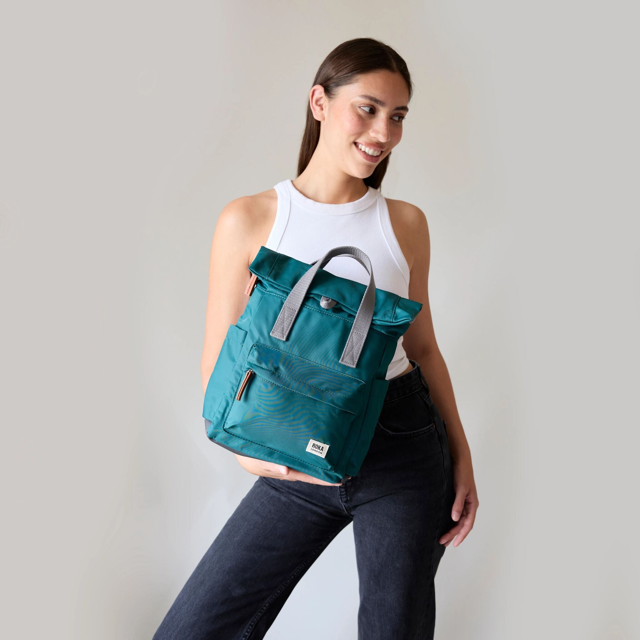 Canfield B Burnt Orange | Recycled & Eco-Friendly Backpacks | ROKA