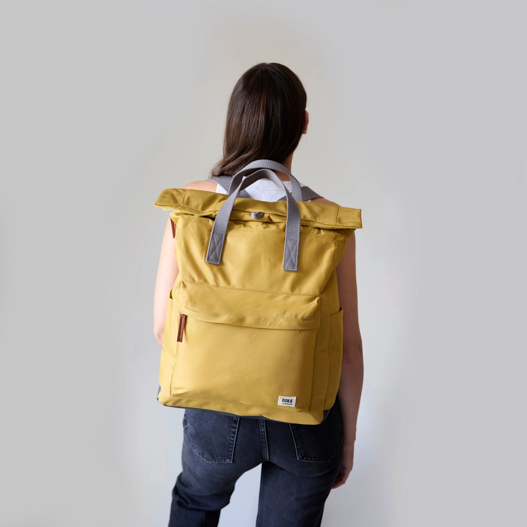 Canfield Roll Top Backpack in Burnt Orange