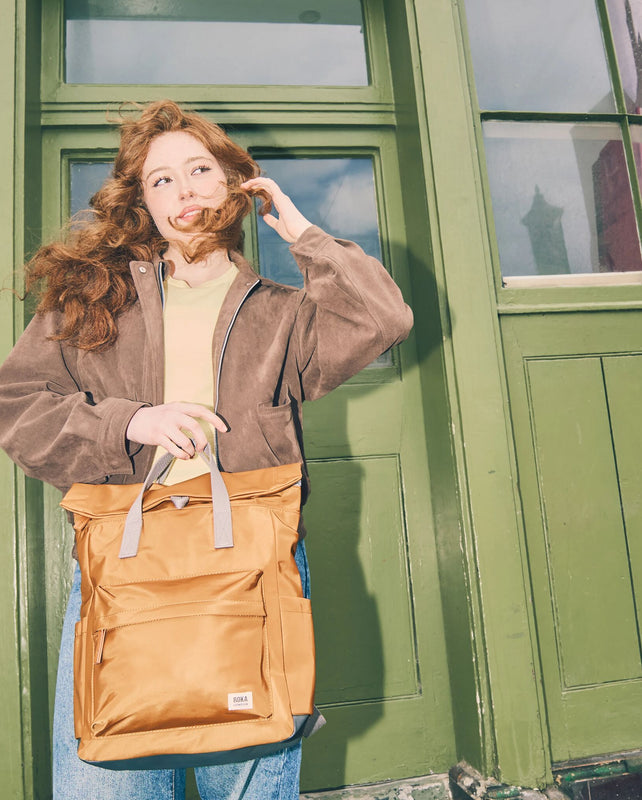 Canfield Roll Top Backpack in Biscuit