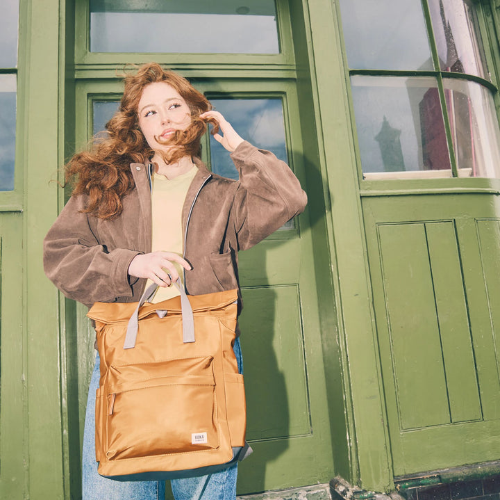 Canfield Roll Top Backpack in Biscuit