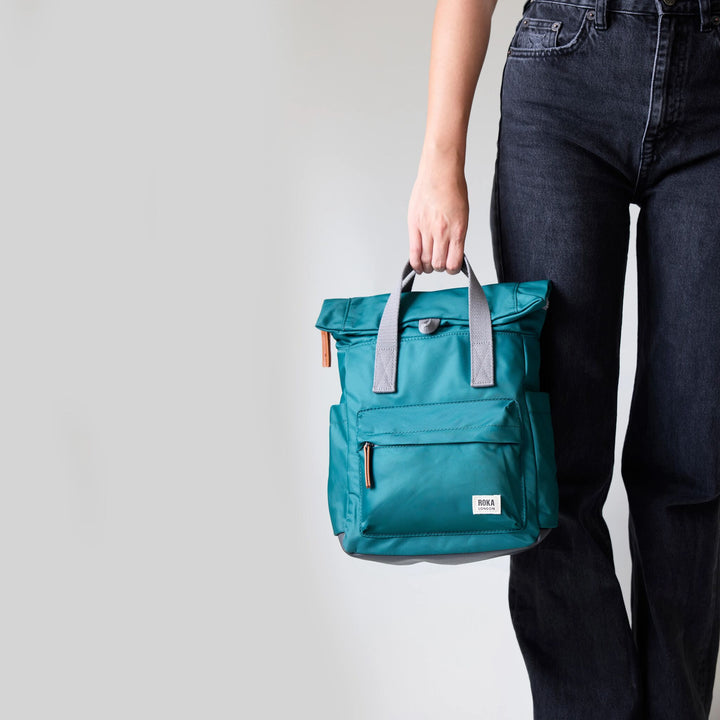Canfield Roll Top Backpack in Burnt Blue