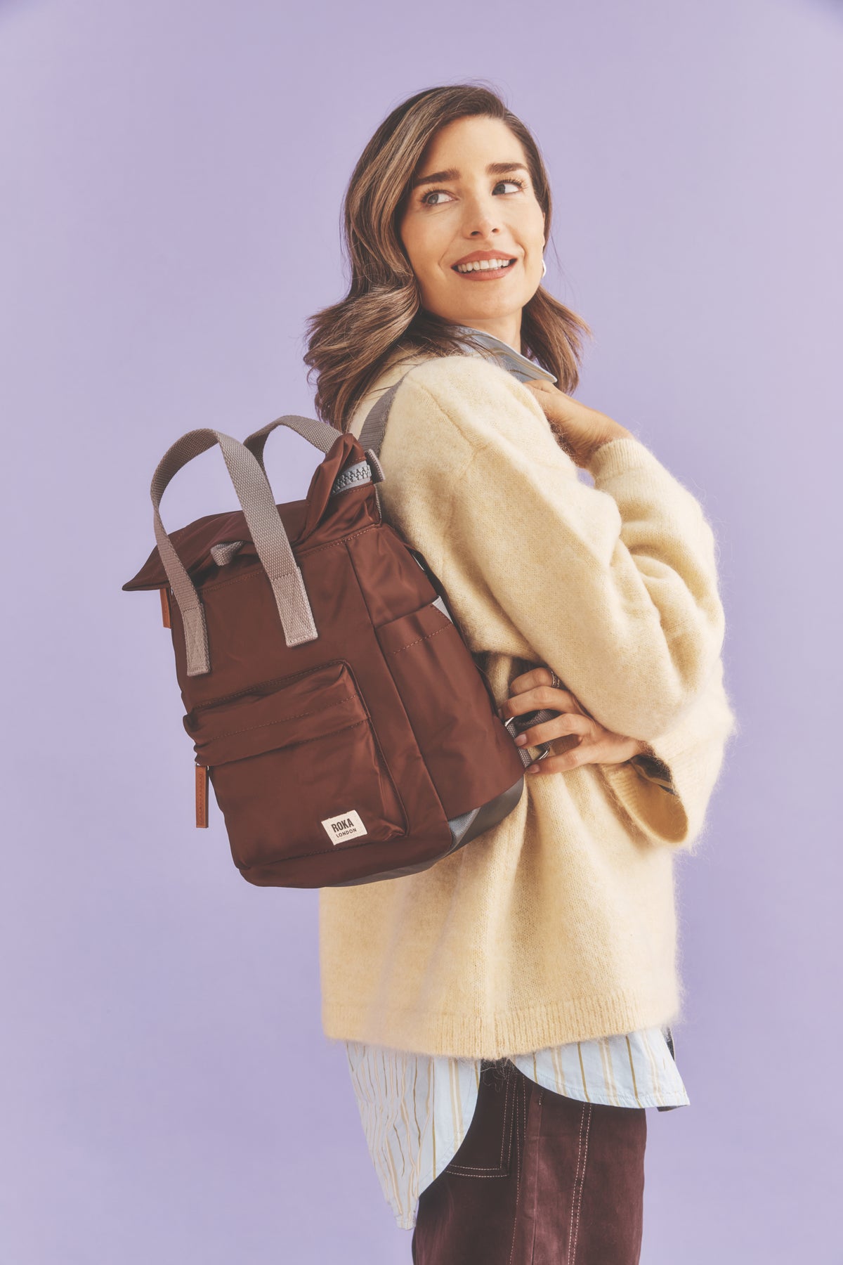 Canfield Roll Top Backpack in Rocky Road