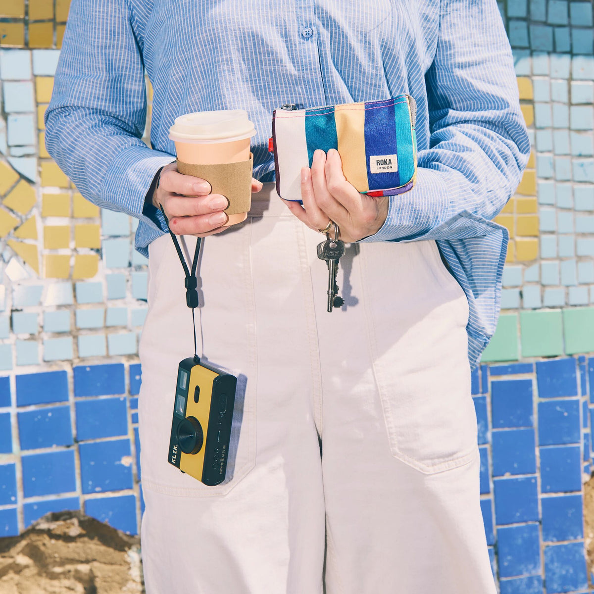 Carnaby Wallet in Wide Multi Stripe