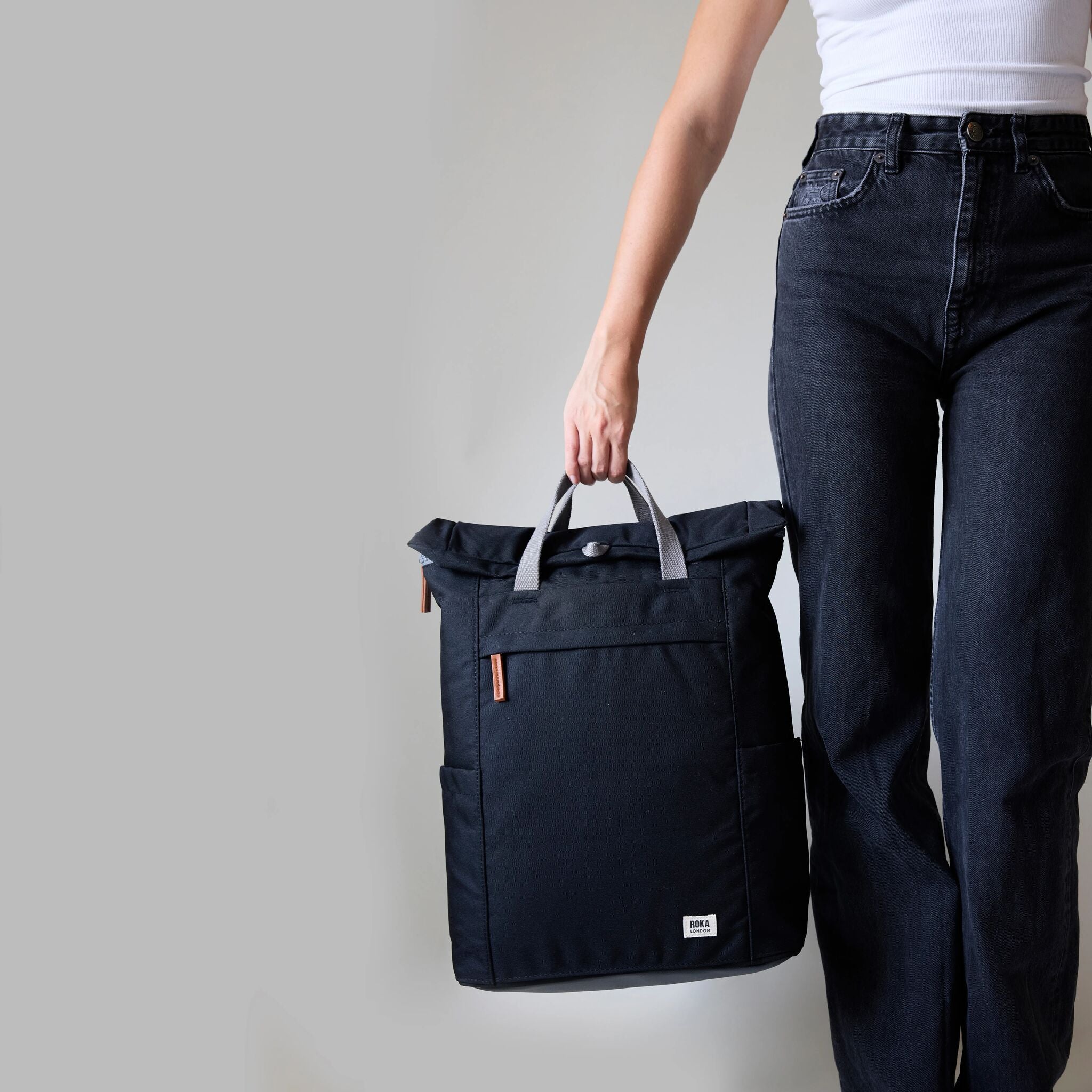 ROKA London | Finchley Sustainable Backpack | Atomic Orange