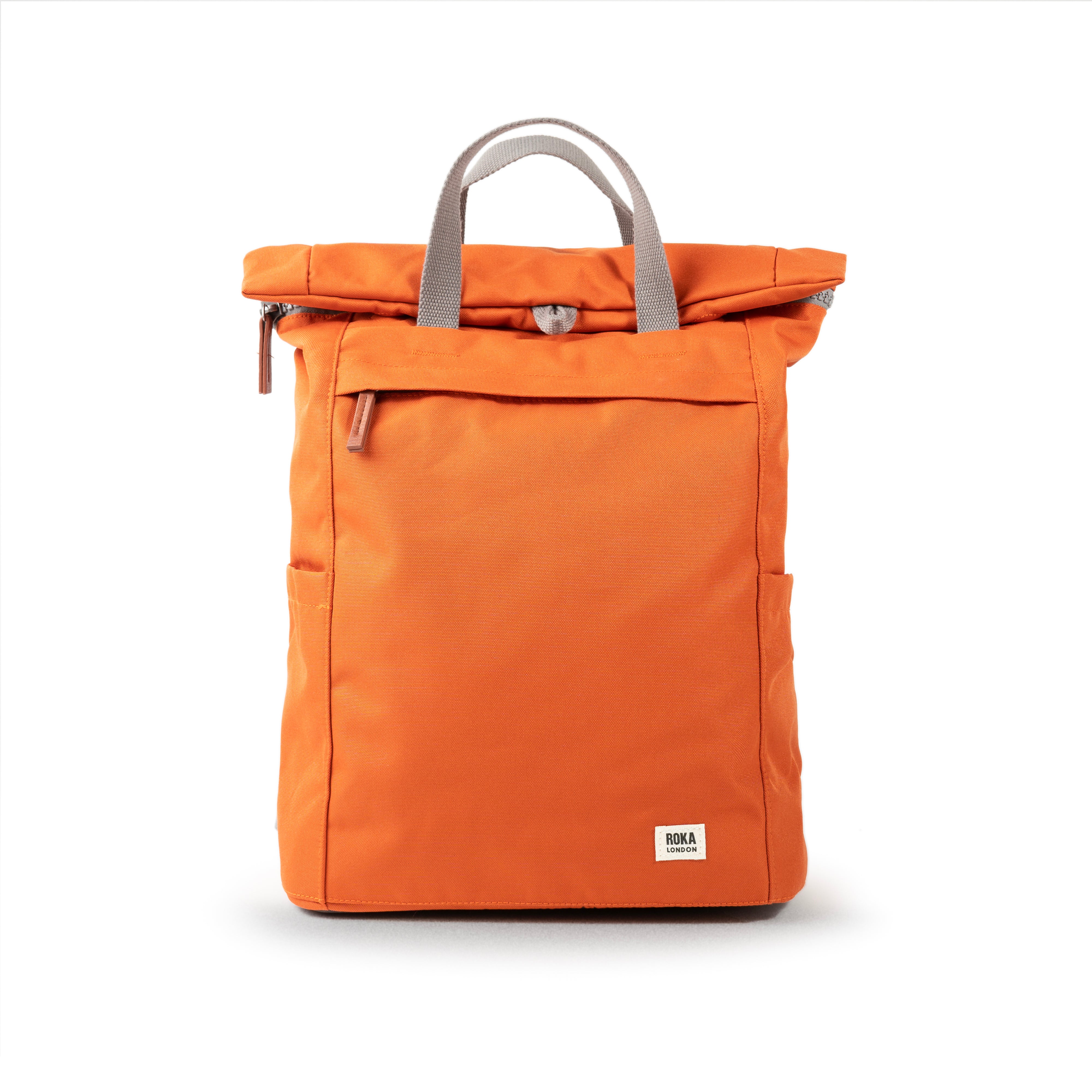 ROKA London | Finchley Sustainable Backpack | Atomic Orange