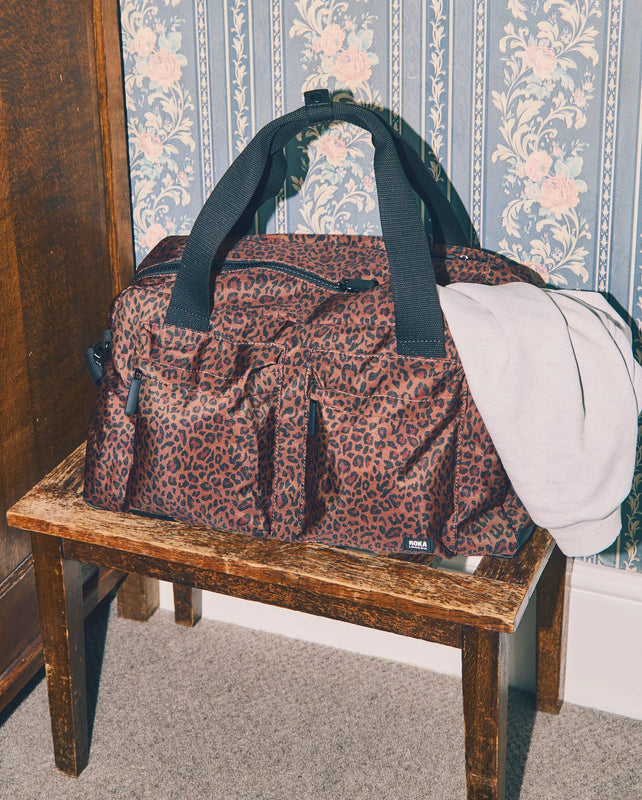 Gatwick Carry-On Duffel Bag in Corn Mini Leopard