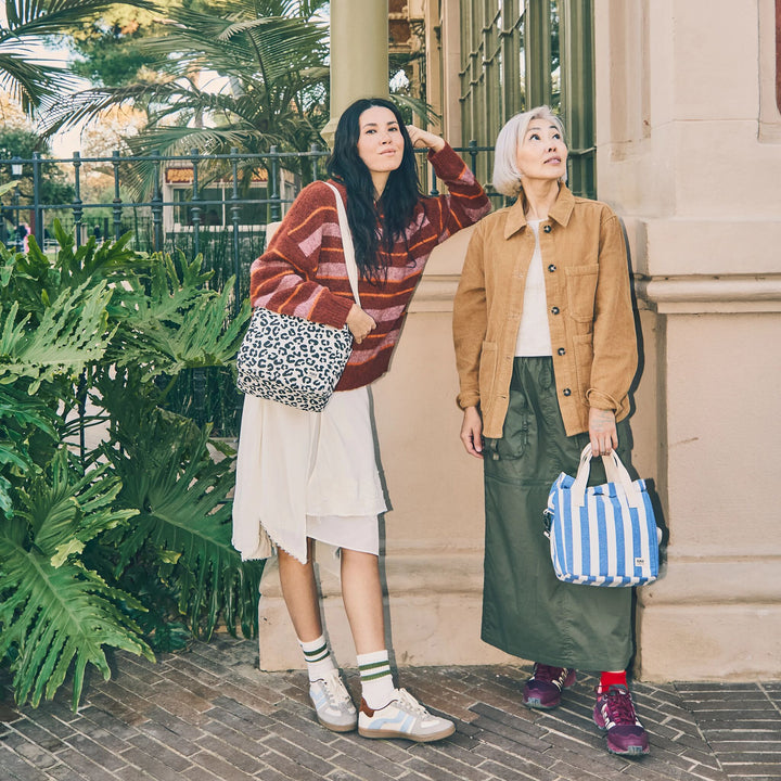 Hampstead Lunch Bag in Denim Stripe