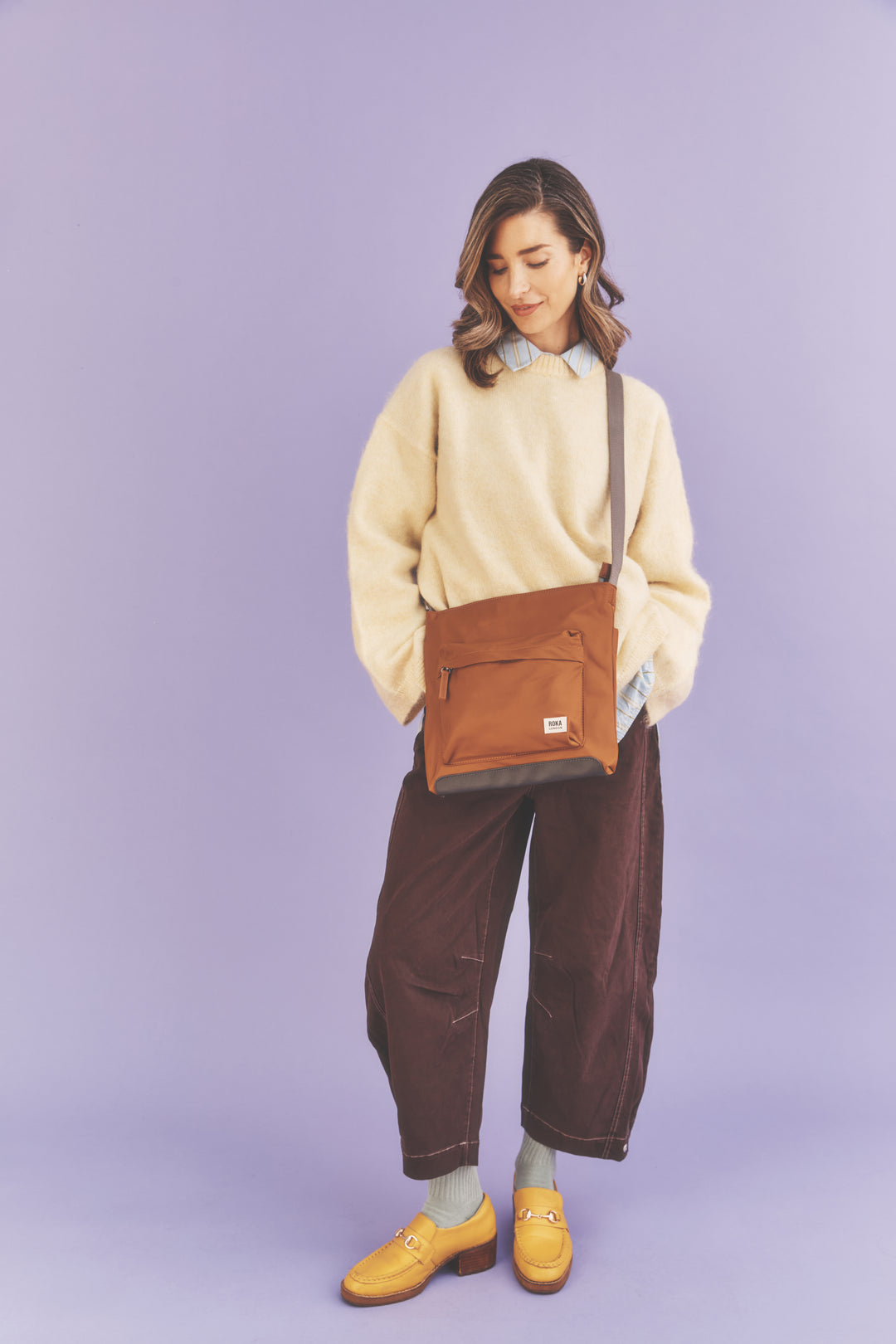Kennington Crossbody Bag in Biscuit