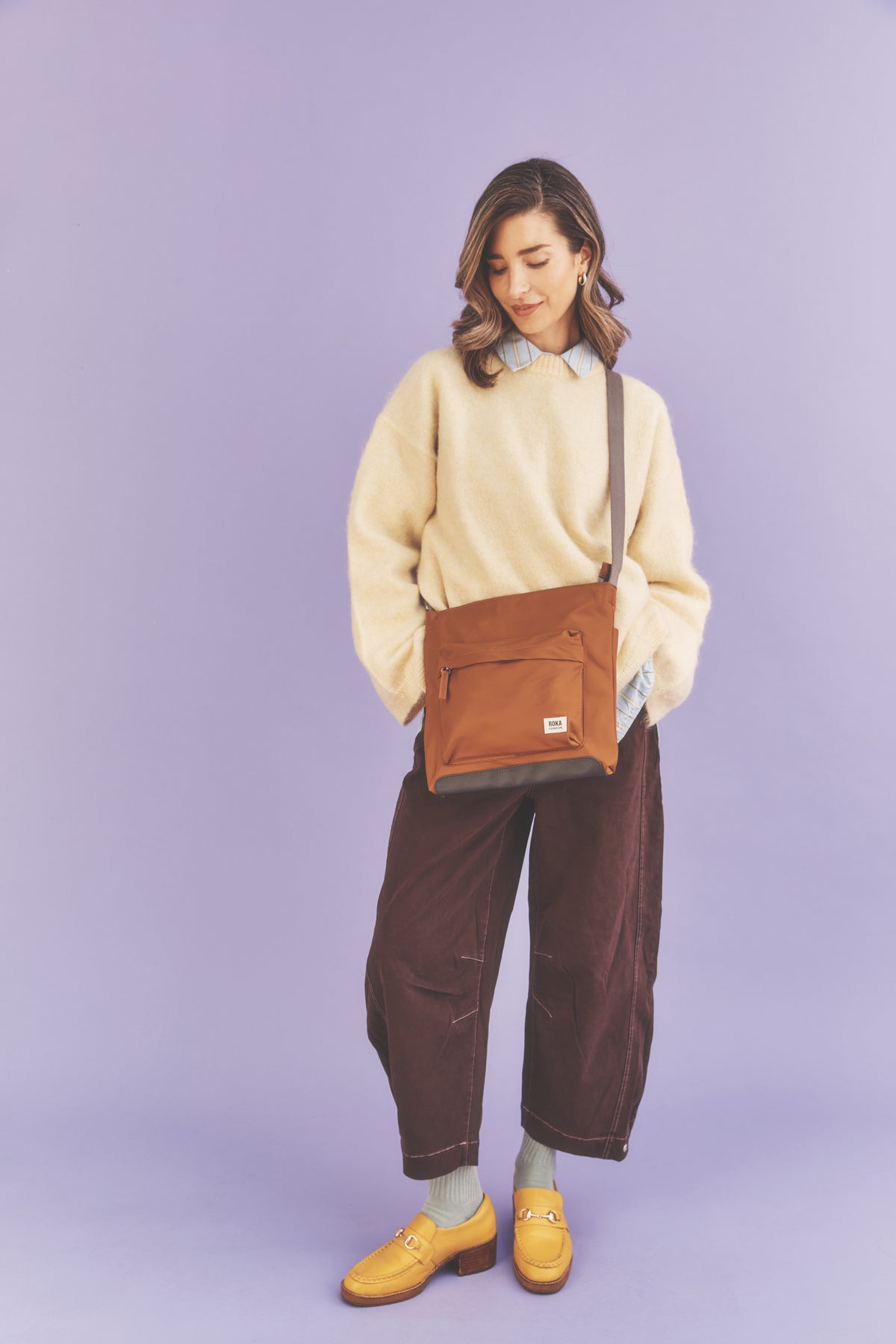 Kennington Crossbody Bag in Biscuit