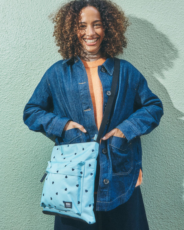 Kennington Crossbody Bag in Heart Print