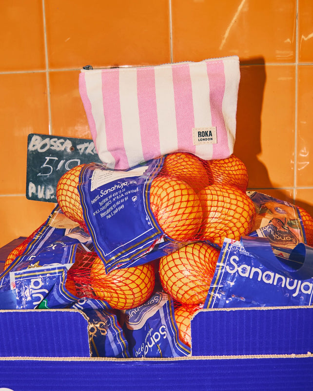 Maida Vale Pouch in Sherbet Stripe