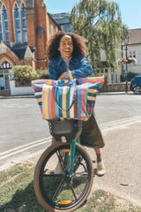 Marylebone Tote Bag in Wide Stripe Multi