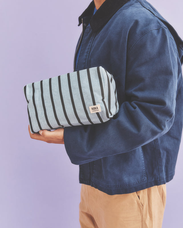 Maygrove Wash Bag in Blue Stripe