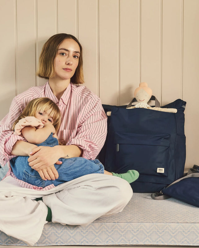 Primrose Baby Changing Bag in Midnight