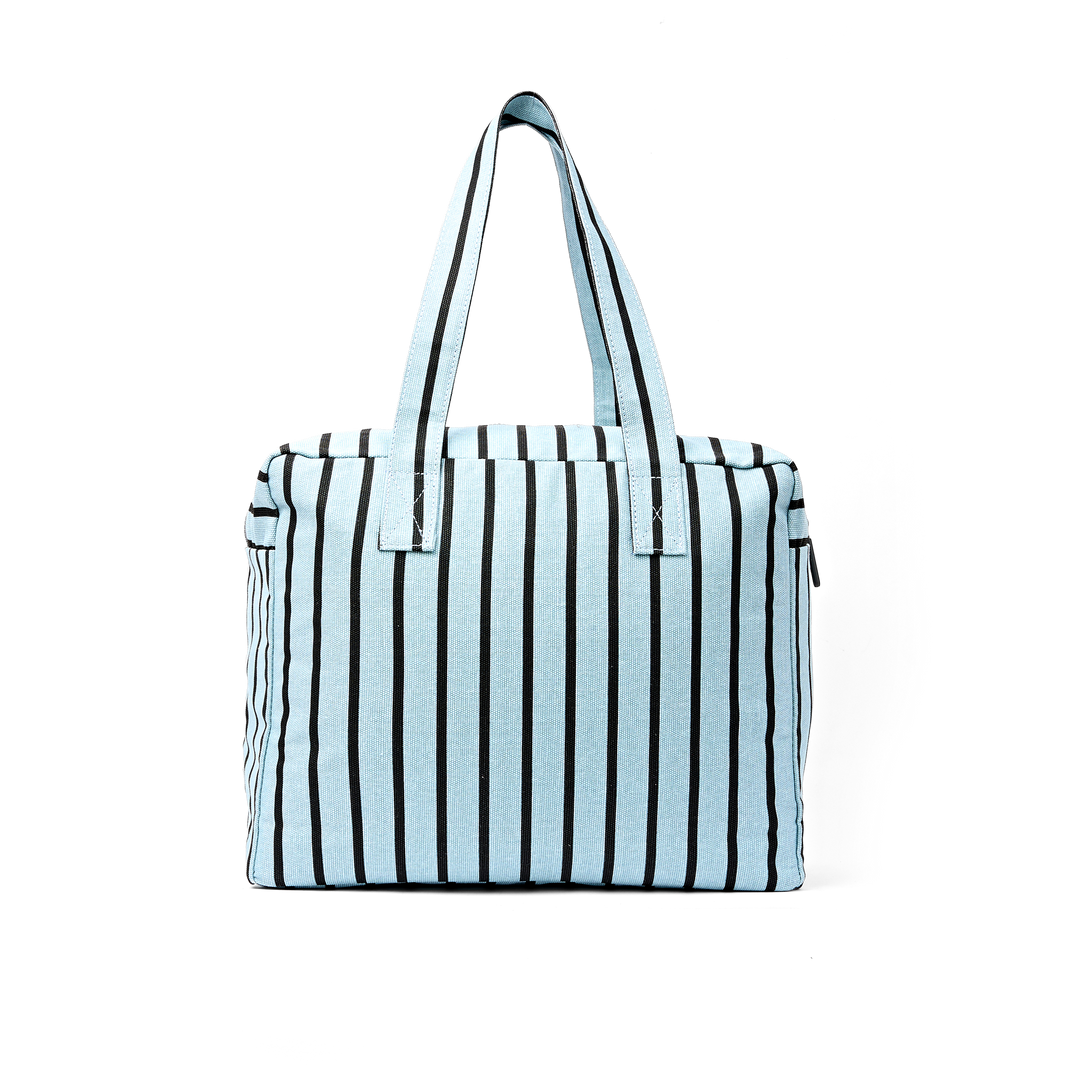 Sloane Shoulder Bag in Blue Stripe