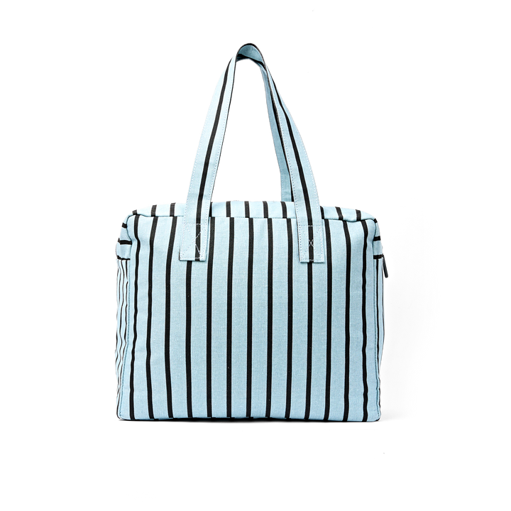 Sloane Shoulder Bag in Blue Stripe