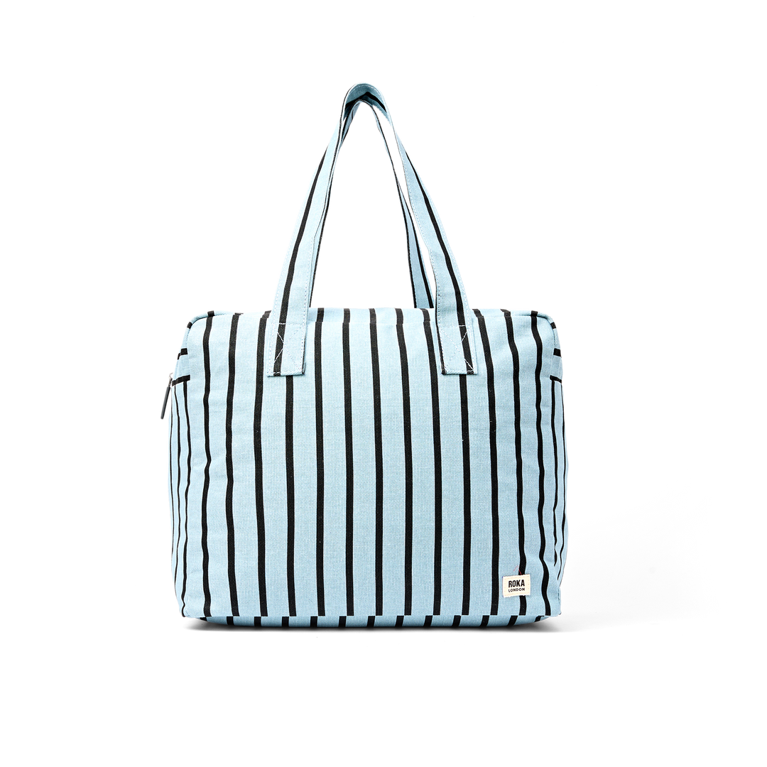 Sloane Shoulder Bag in Blue Stripe