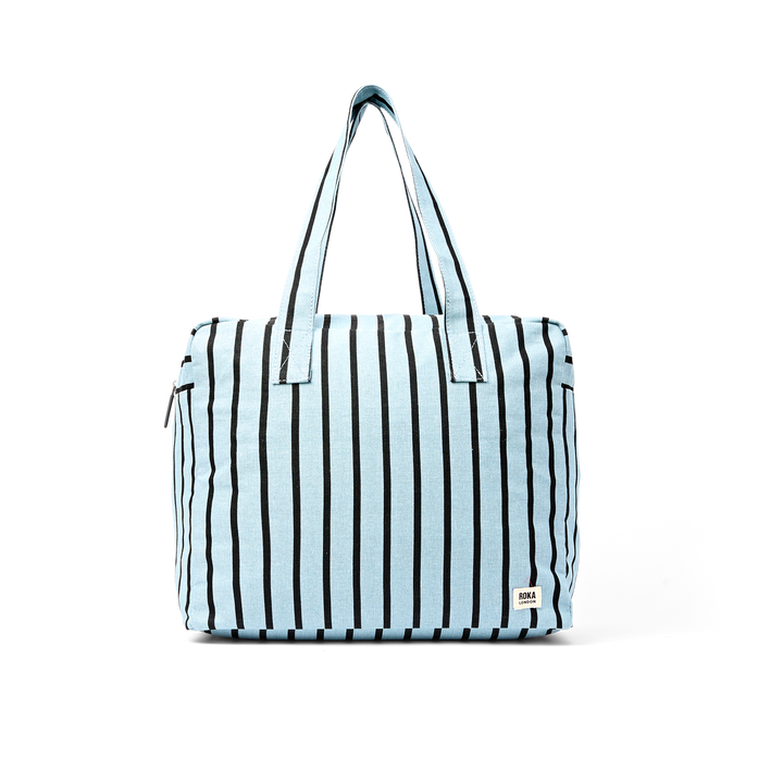 Sloane Shoulder Bag in Blue Stripe