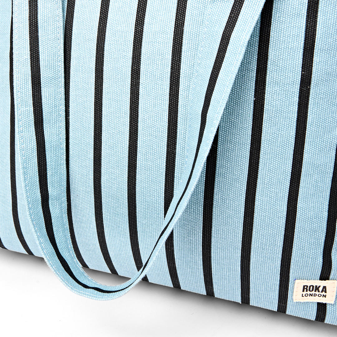Sloane Shoulder Bag in Blue Stripe