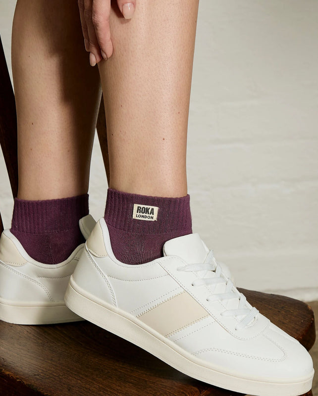 Wembley Ankle Socks for Women in Berry