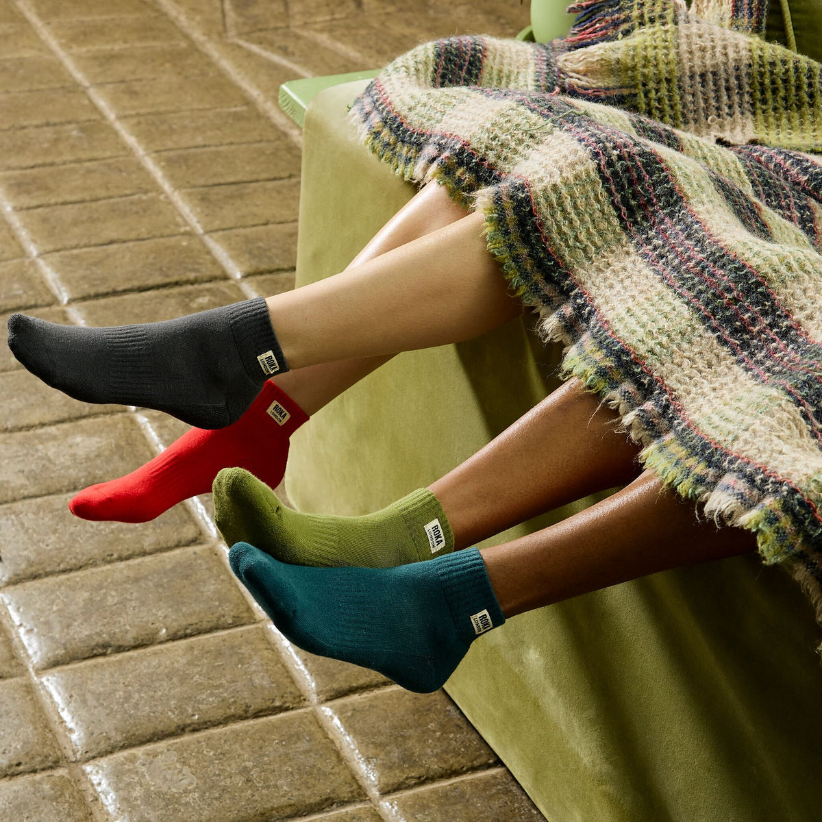 Wembley Ankle Socks for Women in Cranberry