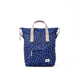 Bantry Backpack in Navy Polka Dot