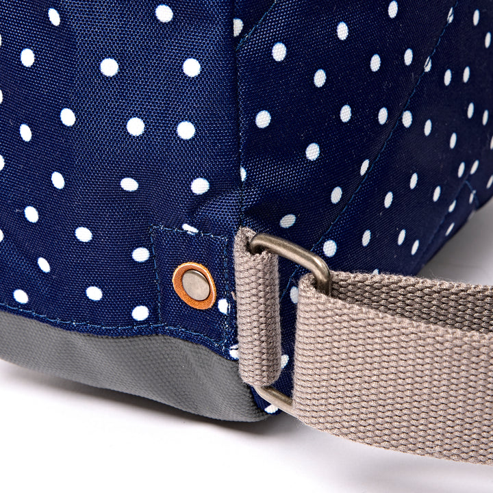 Bantry Backpack in Navy Polka Dot