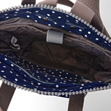 Bantry Backpack in Navy Polka Dot