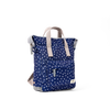 Bantry Backpack in Navy Polka Dot
