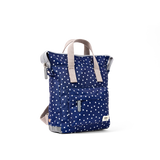 Bantry Backpack in Navy Polka Dot