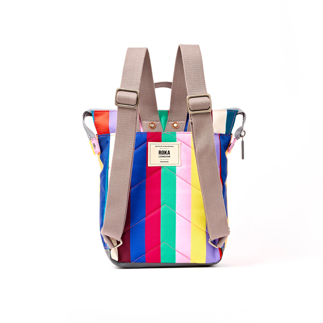 Bantry Backpack in Wide Multi Stripe