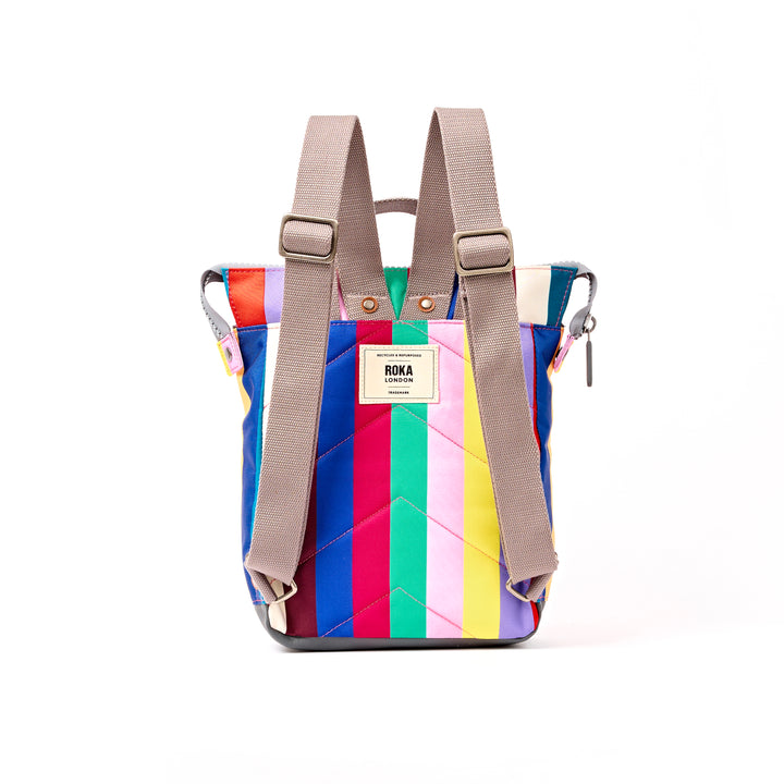 Bantry Backpack in Wide Multi Stripe