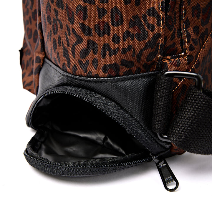 Bayswater Umbrella Backpack in Corn Mini Leopard