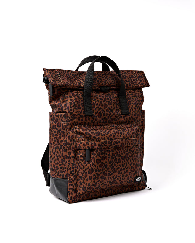 Bayswater Umbrella Backpack in Corn Mini Leopard