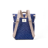 Bayswater Umbrella Backpack in Navy Polka Dot