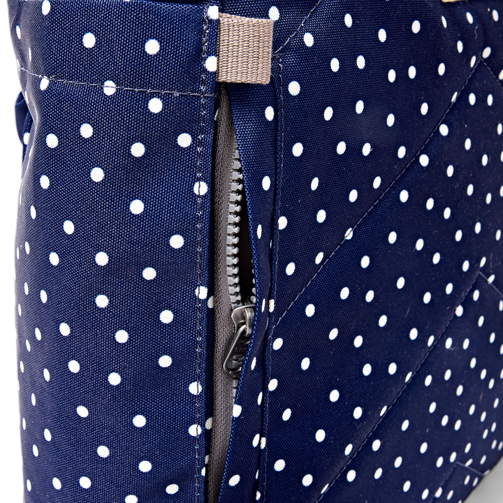 Bayswater Umbrella Backpack in Navy Polka Dot