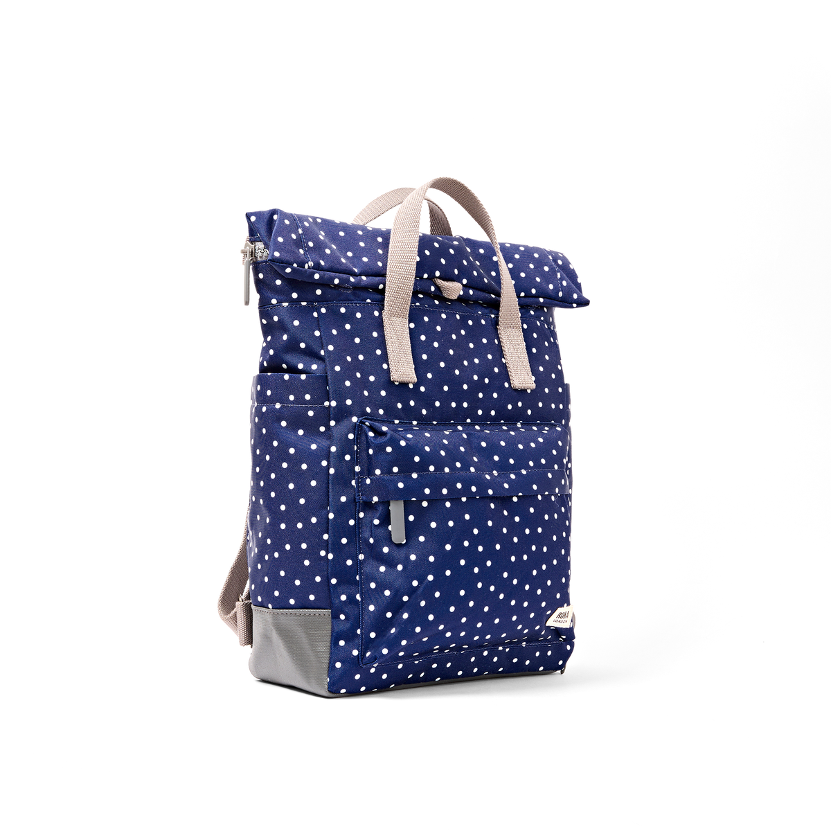 Bayswater Umbrella Backpack in Navy Polka Dot
