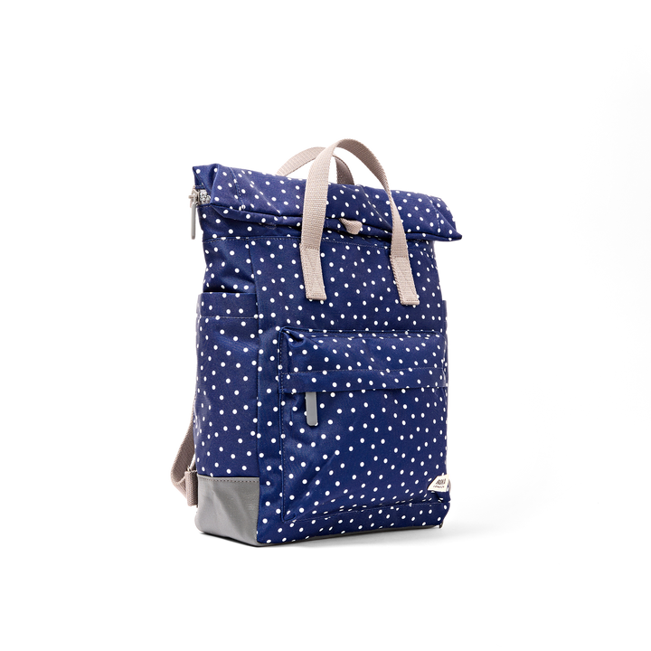 Bayswater Umbrella Backpack in Navy Polka Dot