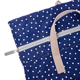 Bayswater Umbrella Backpack in Navy Polka Dot