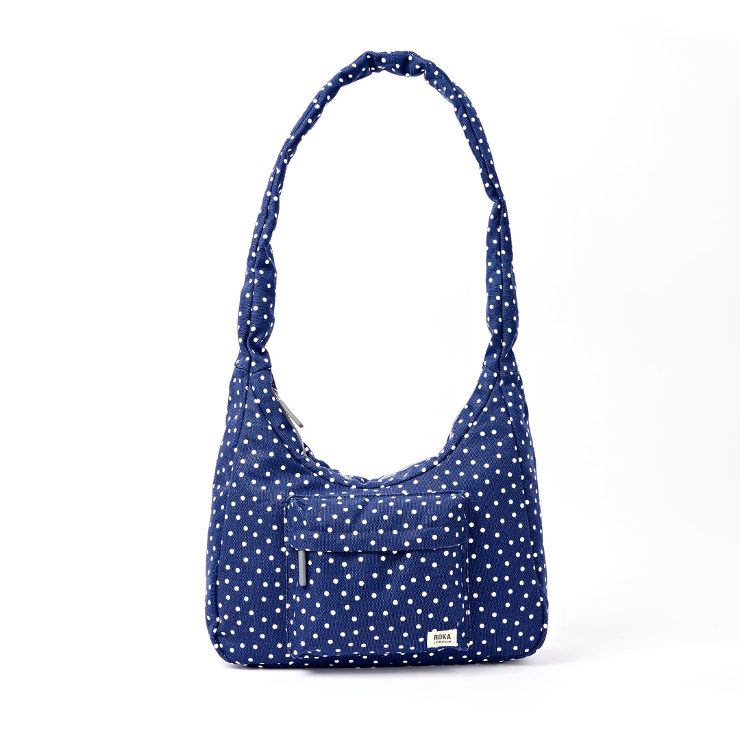Belsize Crossbody Bag in Navy Polka