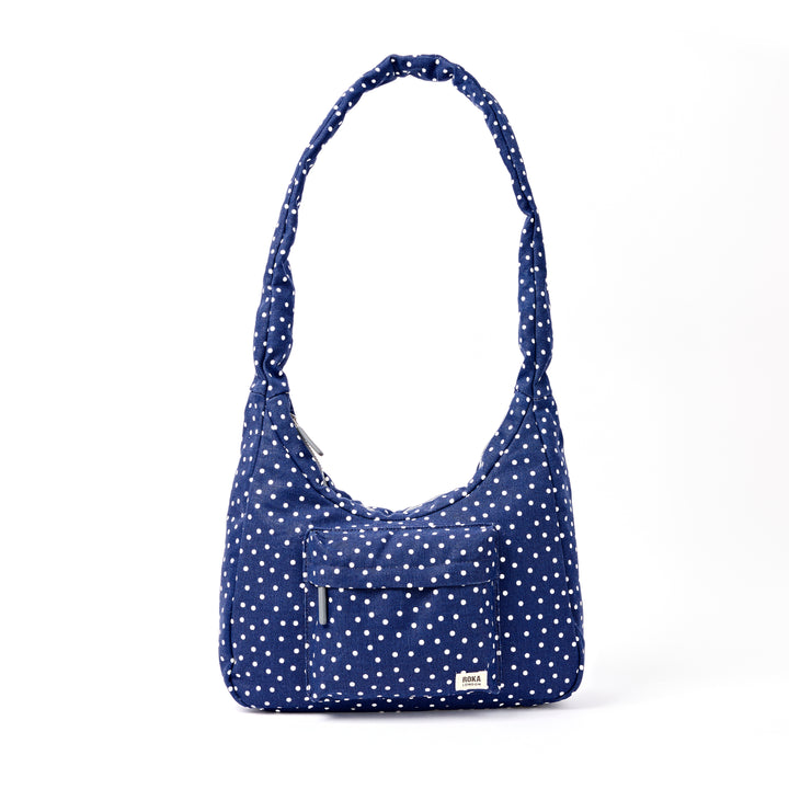 Belsize Crossbody Bag in Navy Polka