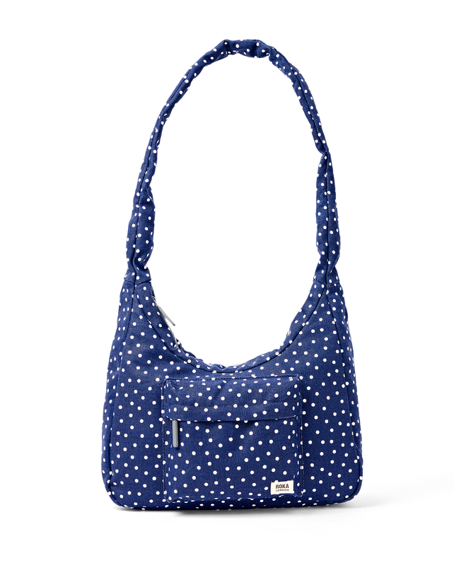 Belsize Crossbody Bag in Navy Polka