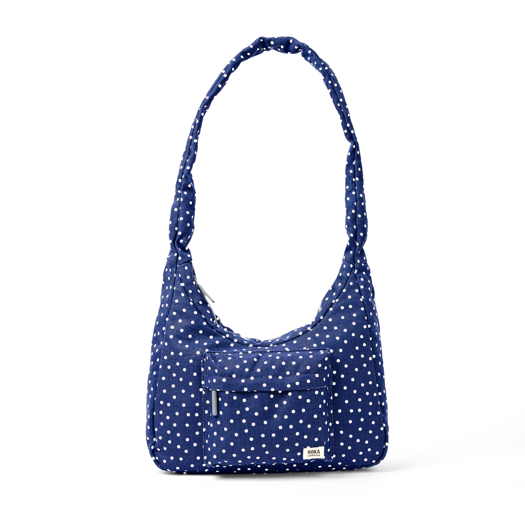 Belsize Crossbody Bag in Navy Polka