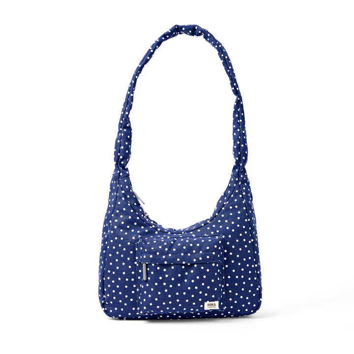 Belsize Crossbody Bag in Navy Polka