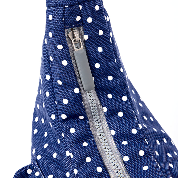Belsize Crossbody Bag in Navy Polka