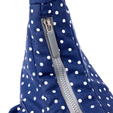 Belsize Crossbody Bag in Navy Polka