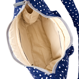 Belsize Crossbody Bag in Navy Polka