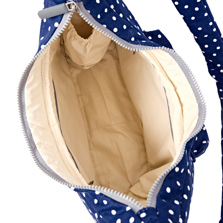 Belsize Crossbody Bag in Navy Polka