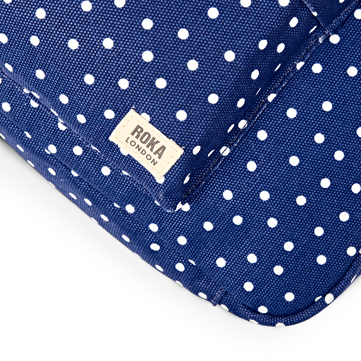 Belsize Crossbody Bag in Navy Polka