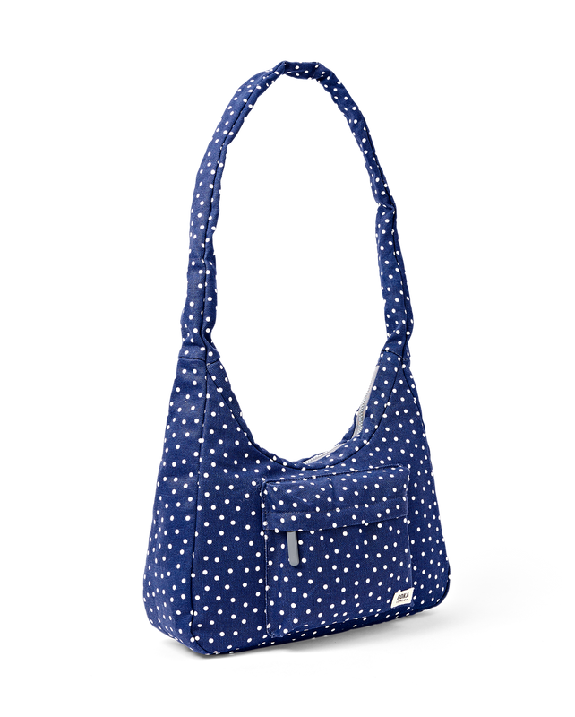 Belsize Crossbody Bag in Navy Polka